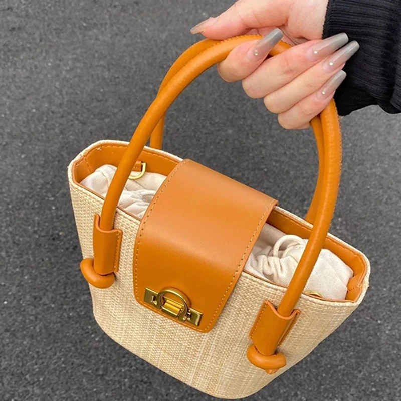 Ladies Cross Body Messenger Bag Women Shoulder Over Bags Fashion Handbags 2024 New  High Quality Woven Tote Bag