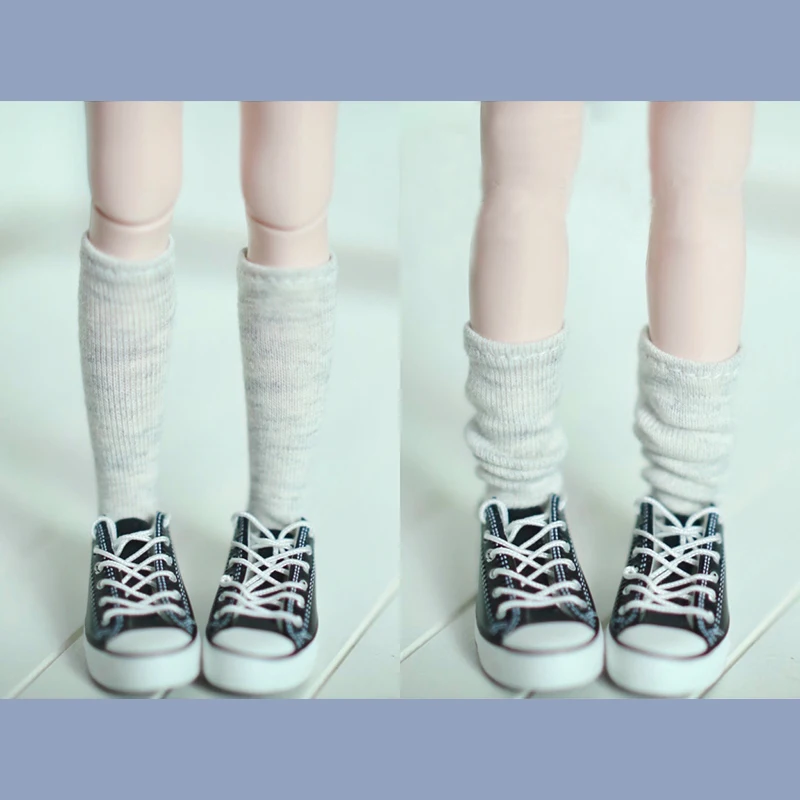 A Pair of Blyth Doll Socks Fashion Pure Color Long Sock for Blythe Barbie Licca Azone OB24 1/6Dolls Accessories Children Gifts 5