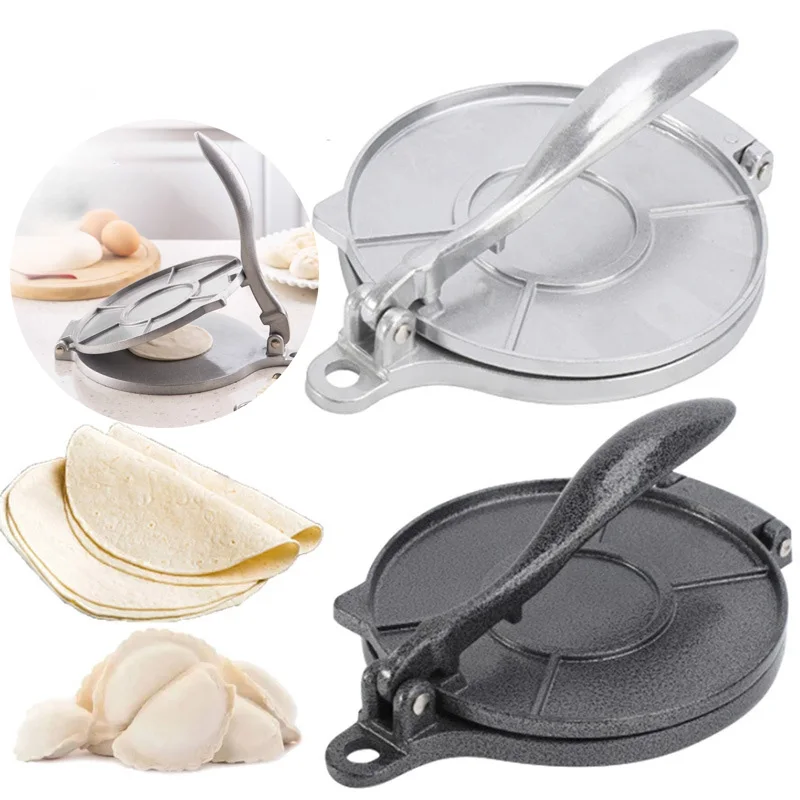 Tortilla Press 1pc 6.3 Inch DIY Manual Corn Aluminum Alloy Cast Iron Homemade Pancakes Kichen Tools