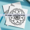 1 Books Mandalas Flower Coloring Book For Children Adult Relieve Stress Kill Time Graffiti Painting Drawing Art Book Stationerys 6