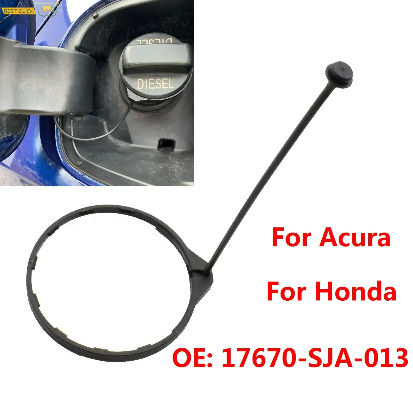 Car Petrol Diesel Oil Fuel Cap Tank Cover Line with Ring 17670-SJA-013 ...