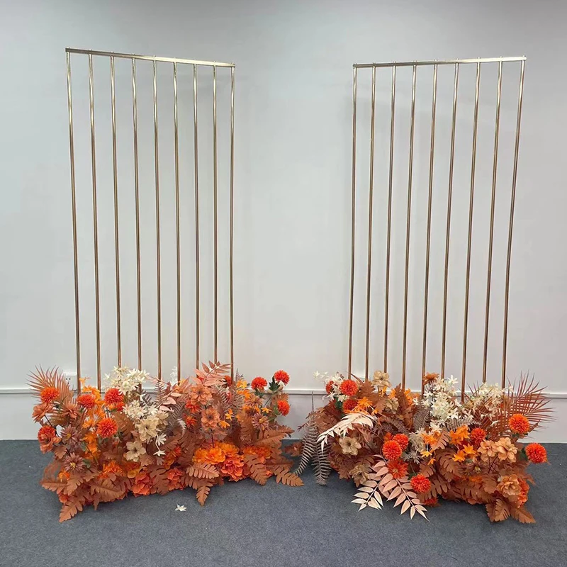 Square Wedding Background Arch Metal Wedding Stage Backdrops Stand Pipes Wed Backdrop Design