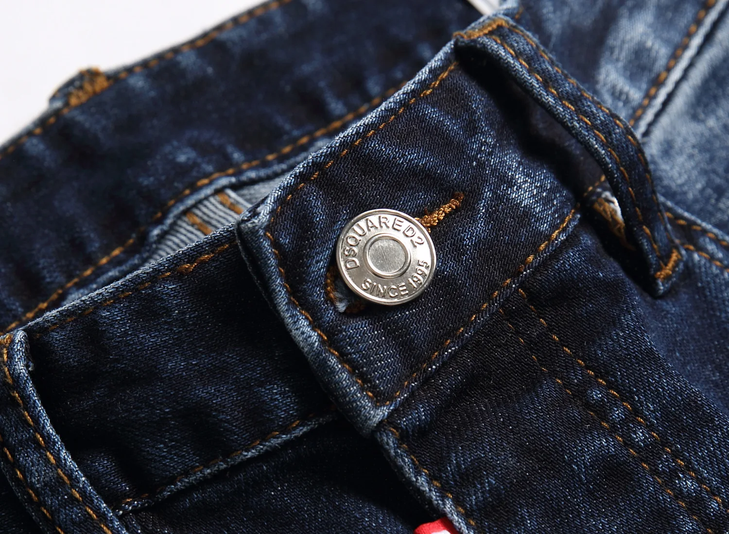 2024 Autumn New Trendy Brand Printed Fashion Men's Jeans Trendy Slim Fit Small Feet Mid Waist Pants for Men