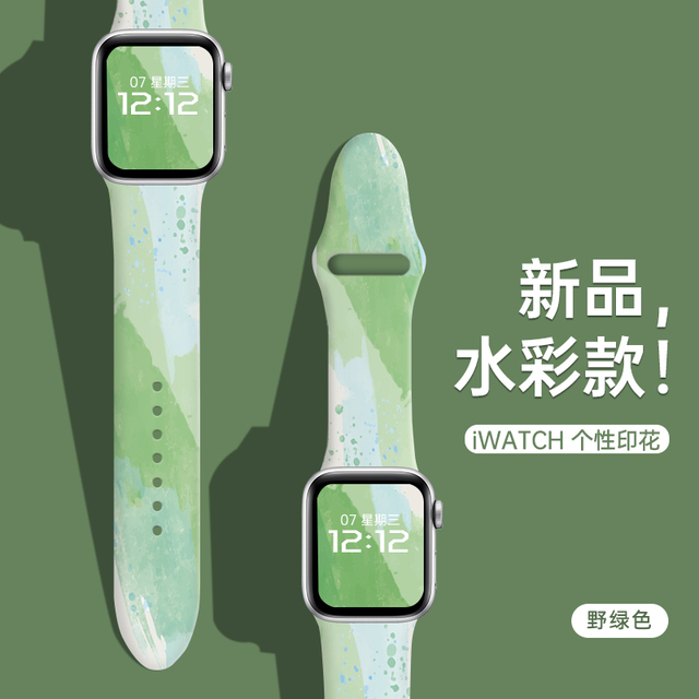 Apple Watch Band SE 7 6 5 4 Silicone Morandi Strap 45MM 42MM 44MM Bracelet For iWatch Band 7 SE 6 5 4 3 41MM 38MM 40MM