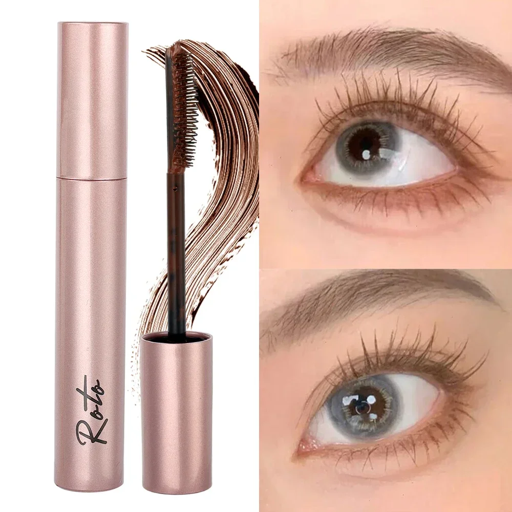 Rímel duradouro fosco preto marrom à prova dwaterproof água secagem rápida alongamento cílios enrolados rímel lash extensão feminino maquiagem coreana 8
