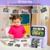 Kids Digital Camera 3.0" Portable Instant Print Camera 32MP HD 1080P Camera Toy Gift For 6-12 Year With 3 Rolls Printer Paper