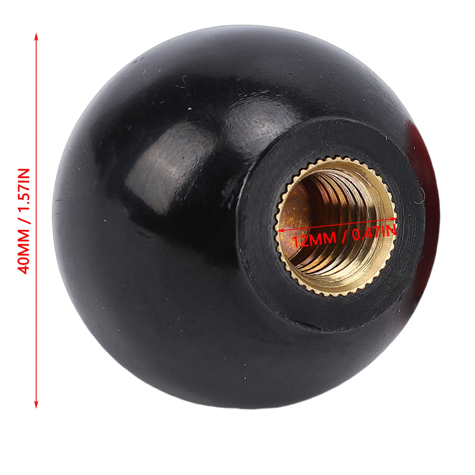 2PCS 기어 변속 노브 M12x40mm 블랙 & 레드 - 3030 3130 3040 3140 3120 3150 4030 4040 4240 4440 4050 4250 4450 교체용