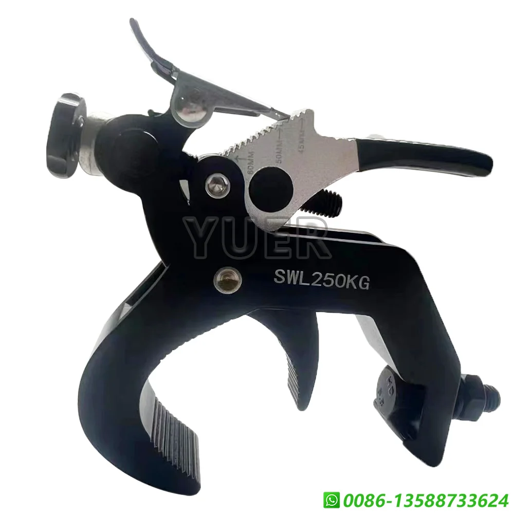 Aluminum Lighting Clamps 10Pcs/Lot Tube Diameter 45-60MM Foldable Quick Lock Light Hook For Stage Lighting Dj Disco Accessories