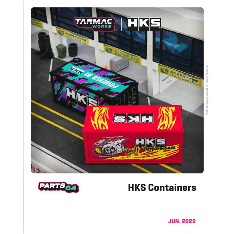 

Tarmac работает 1:64 модель контейнер HKS Edition для модели автомобиля 2 Чехол/упаковка
