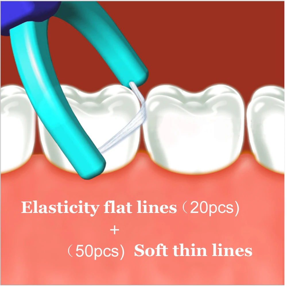 Replaceable Dental Floss Super Fiber Wire Soft Floss Teeth Sticks Oral Care