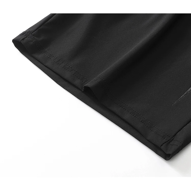 Plus Size Quick Dry Ice Silk Sport Shorts - Breathable Running Shorts with Zipper Pocket 6XL