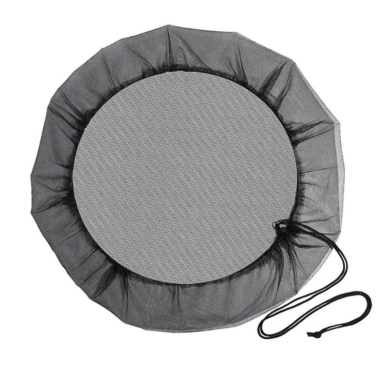 Rain Bucket Net With Cord 60cm Rain Bucket Water Cover Water Tank Protection Lid Collect Tool Garden Supplies