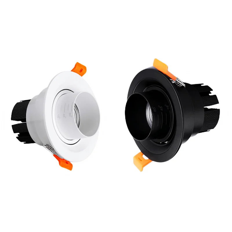 

Adjustable focus embedded spot light COB zoom Adjustable Angle household background wall shop commercial led downlight AC110V-22
