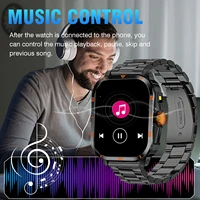 Smart watch, full touchscreen sports watch, Bluetooth calling, with flashlight, unisex, compatible with Android and iPhone. - Image 3