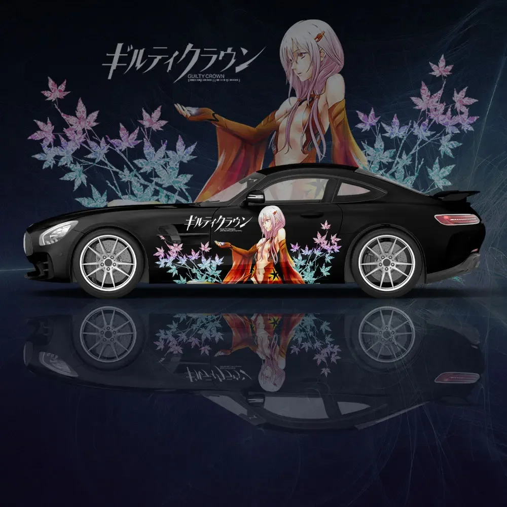 

Inori Yuzuriha Sexy Anime Girl 2pcs Car Sticker for Universal Large Car Decal Car Sticker for Univers Car Stickers