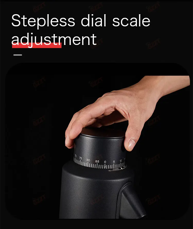 GZZT GF64-V Adjustable Speed Coffee Bean Grinder 800-2000RPM 64mm Italmill Burr Coffee Grinding Maker Espresso/SOE Bean Miller 5