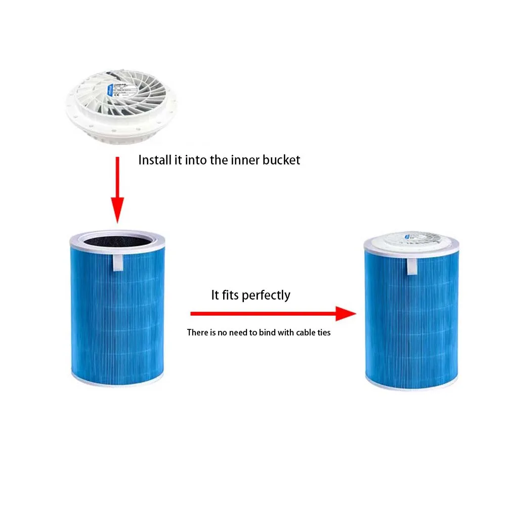 Description Picture 3 of item15cm round Air Purifier Filter Activated Carbon Smoke Odor Formaldehyde Remover DIY Home Office Replacement Filter