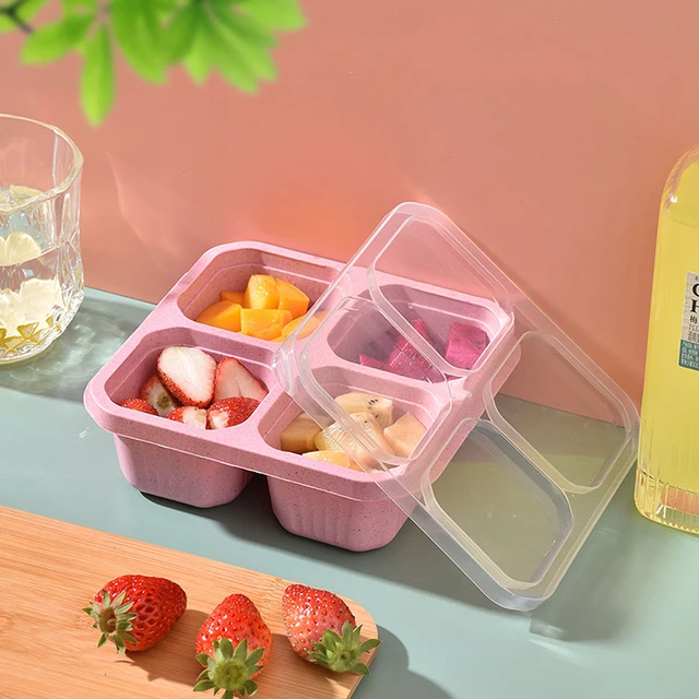 Compartments Salad Container for Lunch Reusable BPA Free Food Prep  Containers for Kids Lunchable Kids Snack