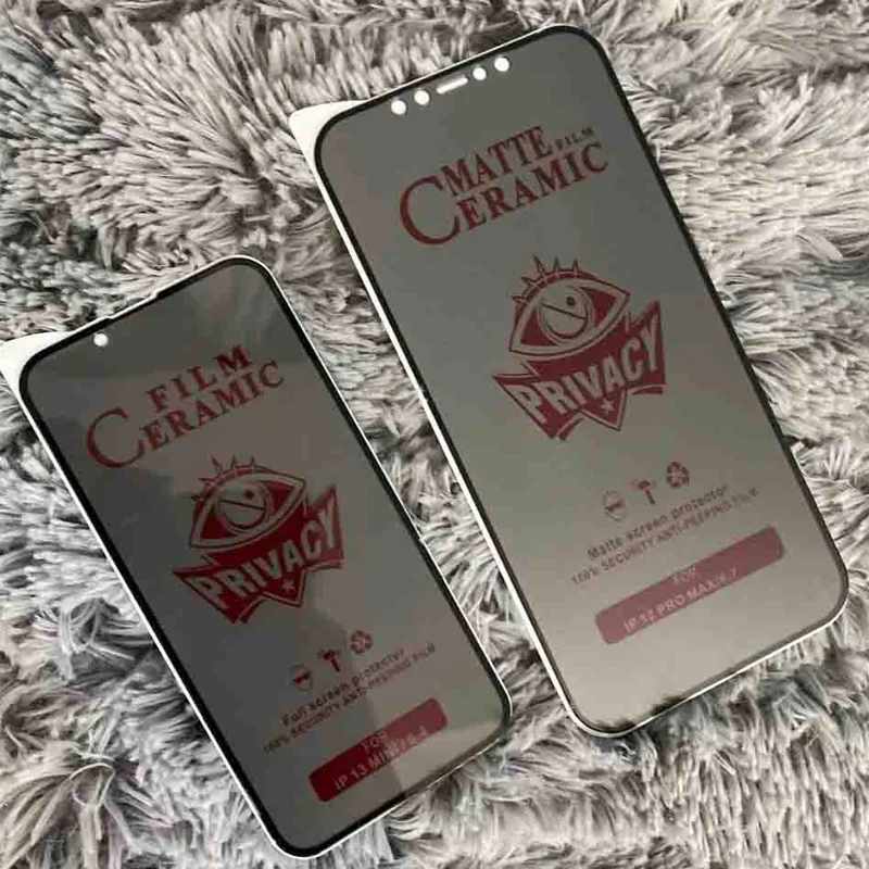 50Pcs Matte Soft Ceramic Anti-spy Film For Motorola Moto G22 G32 G42 G62 G40 Fusion G13 G23 G73 G53 5G Screen Protectors Privacy
