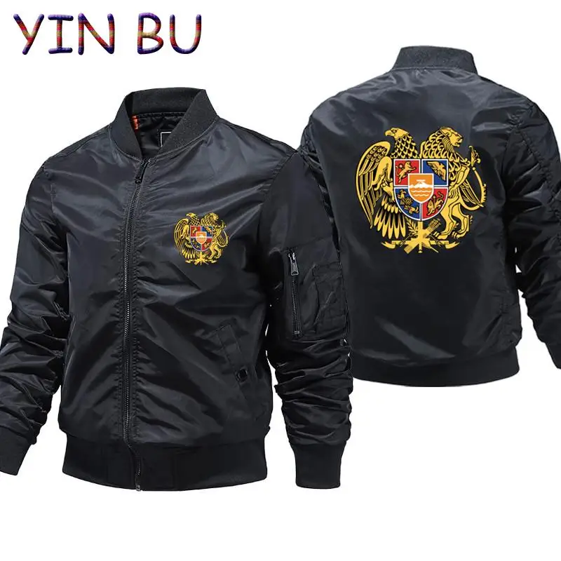 ARMENIA Bomber Jacket Men's Thick Warm Winter Military Motorcycle Jackets Men Flight Ma-1 Pilot Air Windbreaker Coat S-5XL |