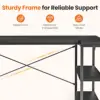 JHK L Shaped Desk 47 Inch Computer Desk Gaming Furniture Corner Desks Home Office PC Table with Reversible Storage Shelves
