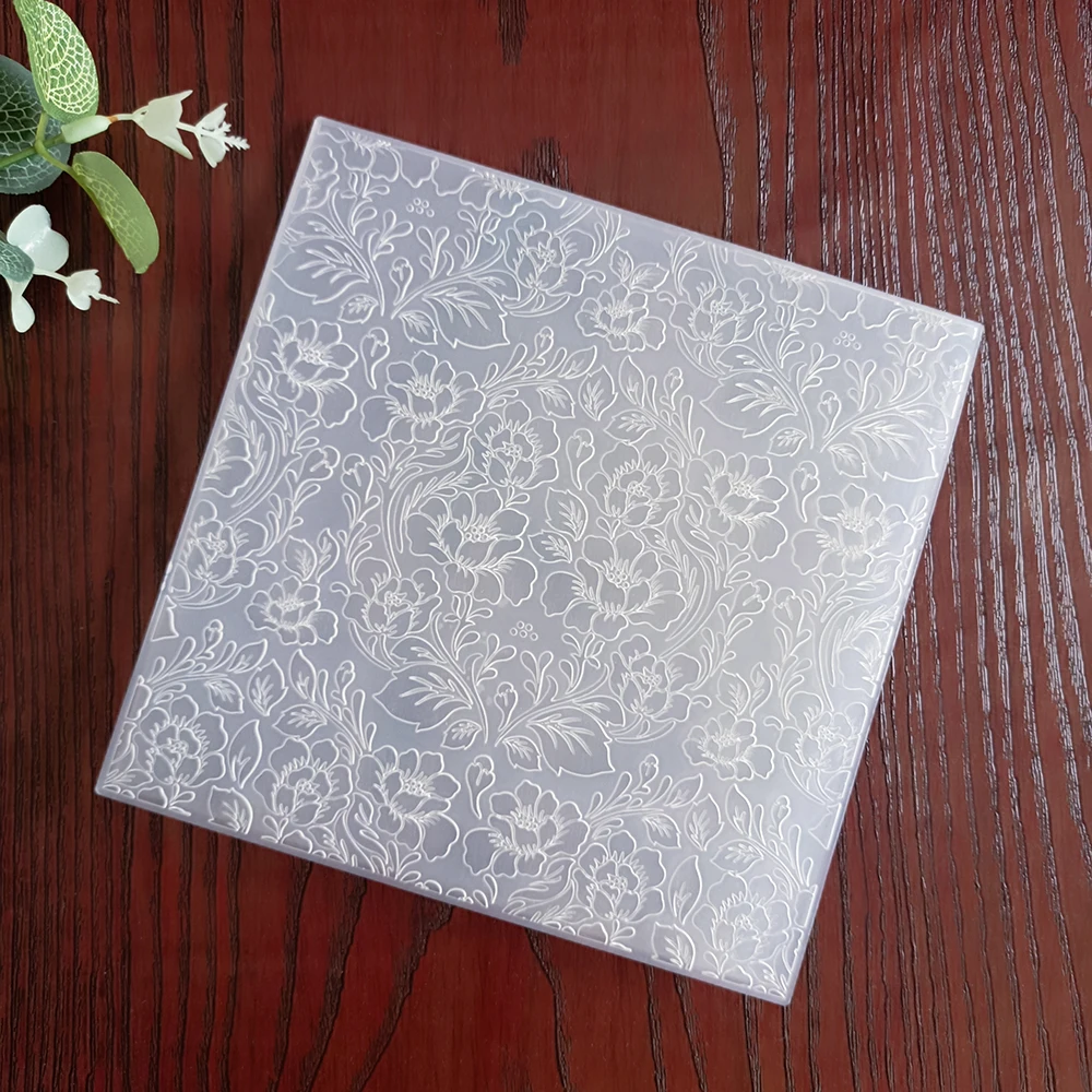 AZSG Merry Christmas Snowflakes Embossing Folders for Scrapbook DIY Paper Cutting Dies Scrapbooking Plastic Embossing Folder