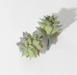 Artificial Succulent Green Plant Decor - Indoor Office & Garden Ornament (1Pcs-08)