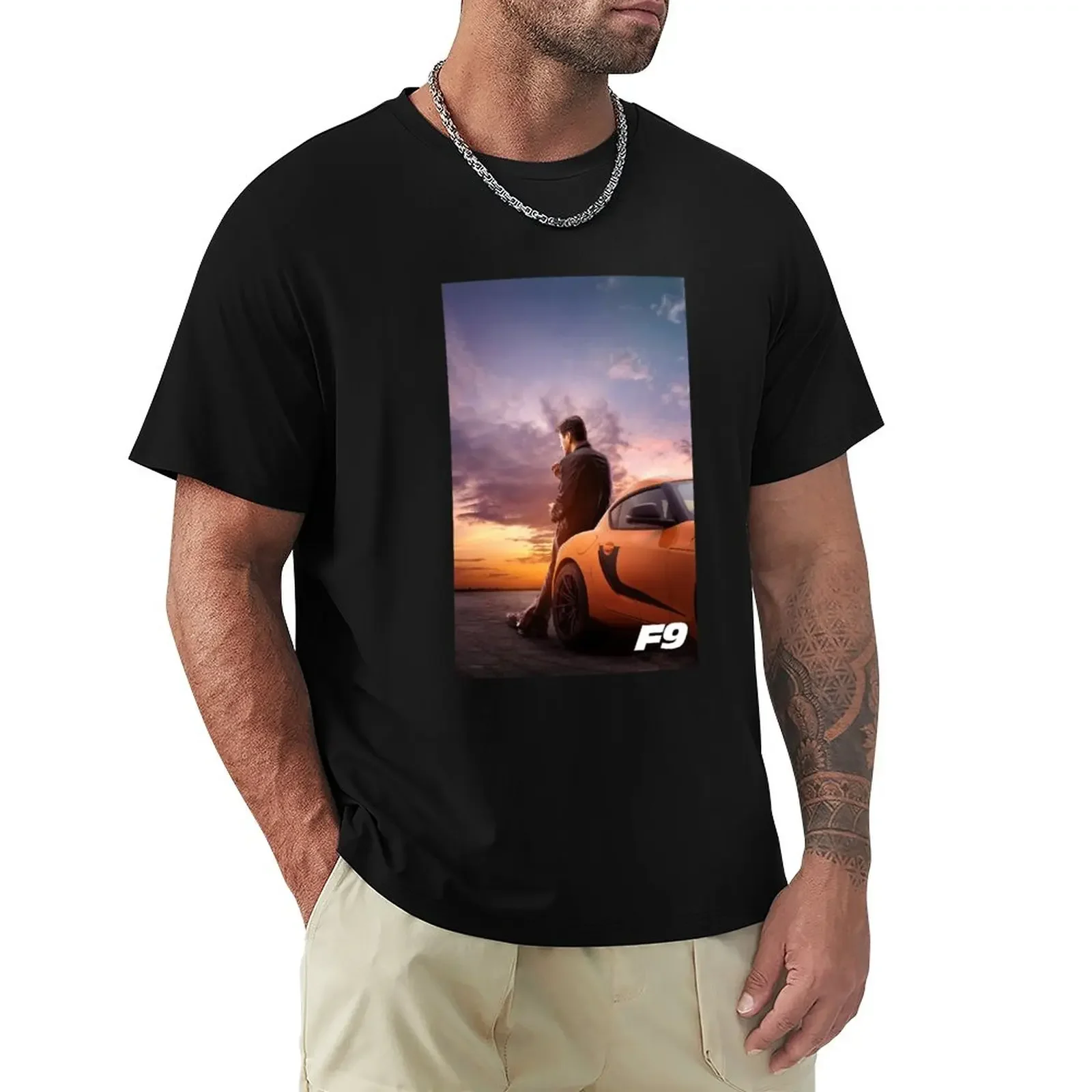 T-Shirt Fast And Furious 9 Customs Blanks T-Shirt Da Uomo In Cotone