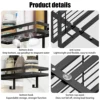 Stainless Steel Shower Caddy Hanging Bath Shelves Bathroom Organizer Nail-free Shampoo Storage Shelf Rack Bathroom Basket Holder 5