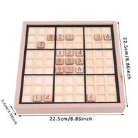 Children High Quality Sudoku Chess Wooden Table Puzzle Game Kids Toy Gift Board Game Memory Puzzle Dinner Party Family Kids 2