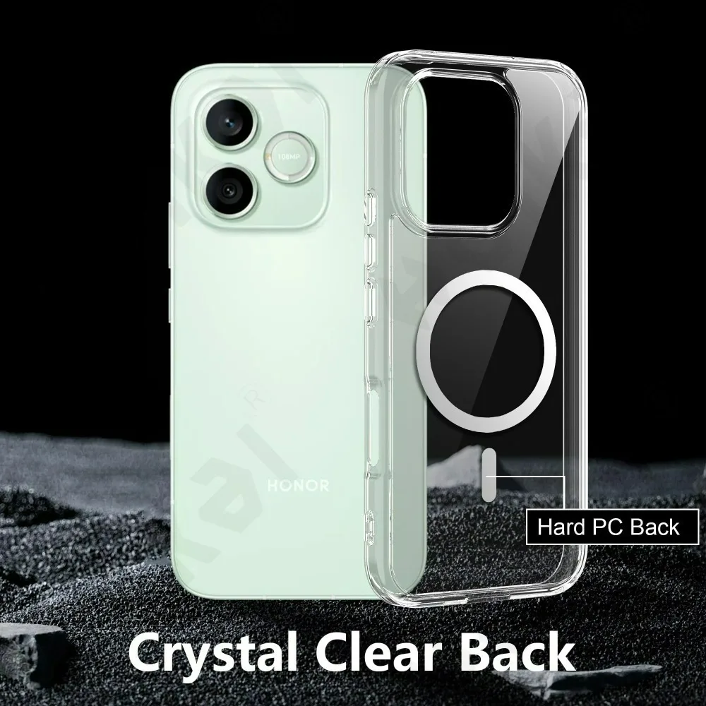 Magnetic Crystal Clear Protective Case with Magsafe Transparent Cover