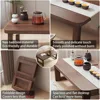 Folding Coffee Table,Foldable Floor Table Low Table,Solid Wood Tea Table,Tatami Table Collapsible Coffee Table for Sitting On Th 6