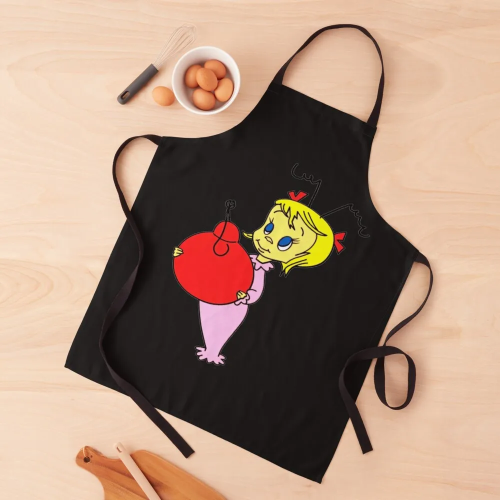 

Cindy Lou Who Apron Chef Uniform Woman Household Items Barber Apron