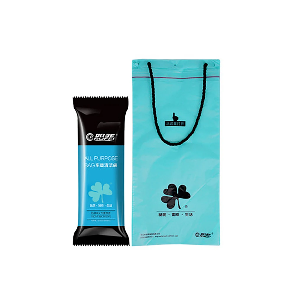 50Pcs/Pack Portable Disposable Car Garbage Bag Trash Rubbish Bag Sticking Litter Auto Seat Back Hanging Trash Car Home