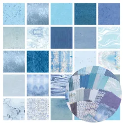 Rainbow Color Texture Background Craft Paper for Journaling and Scrapbooking (100 Pcs) (Blue 100Pcs)