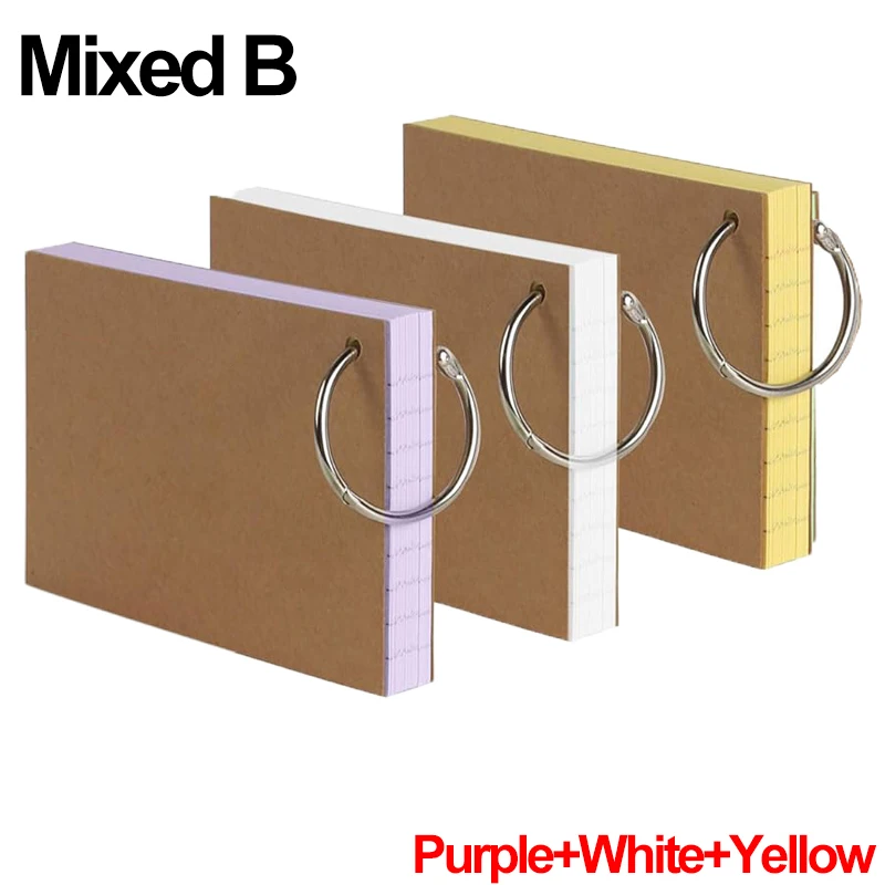 Vibrant Ruled Notecard Set with Binder Ring