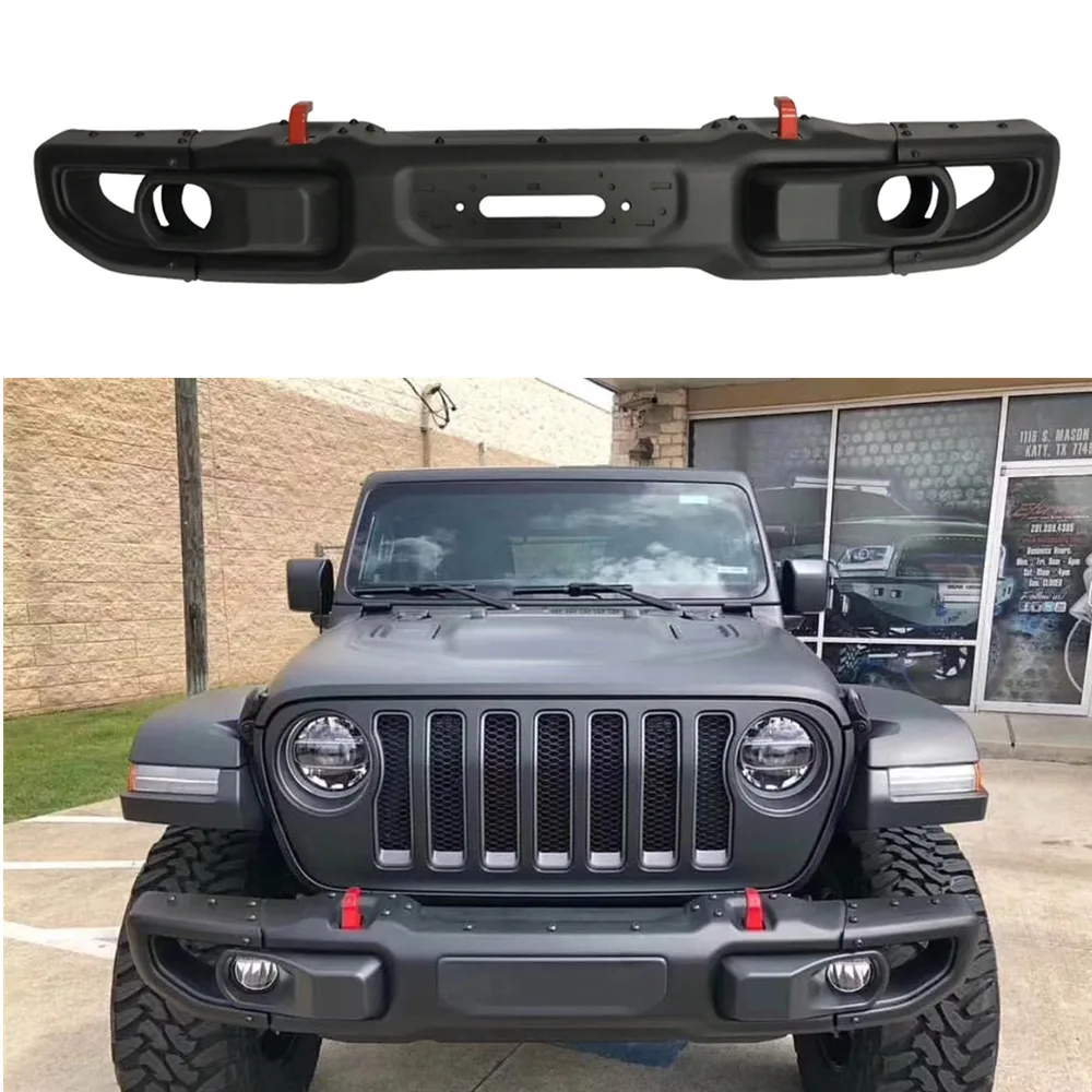 1 Set Steel 10th Anniversary Front Bumper With Skid Plate For Jeep For Wrangler  JL 2018+ JL1049 - AliExpress