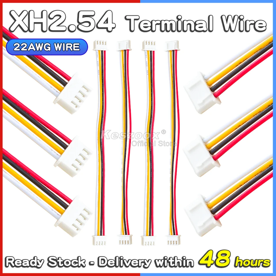 Lot De 4 Adaptateurs JST XH Femelles 13 Broches - 2,54 Mm - Pour Bandes LED, Robotique, Projets électroniques