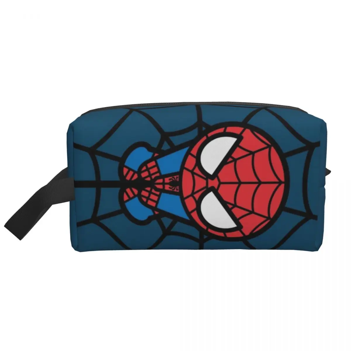 Custom Kawaii Spider Man Hanging Upside Down Makeup Bag for Women Travel Cosmetic Organizer Cute Spiderman Storage Toiletry Bags 2