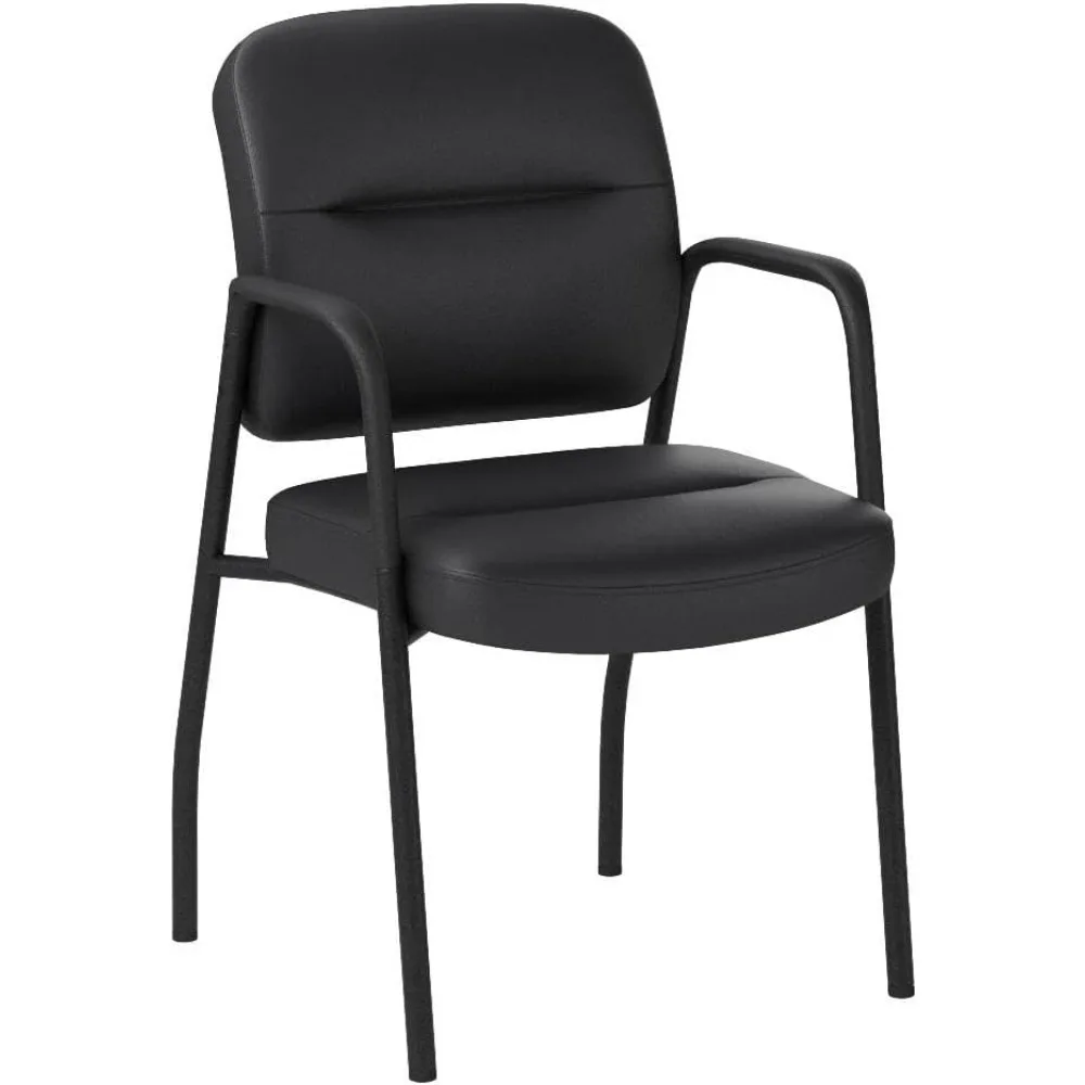 Waiting Room Office Reception Chairs Executive Leather Guest Chairs with Armrest Ergonomic Upholstered Lumbar Support Sid Chairs 5