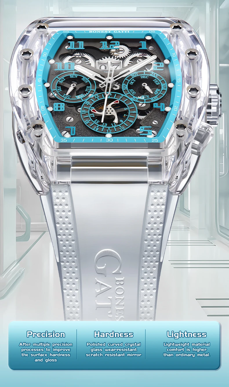 BONEST GATTI Men Automatic Watch close-up dial