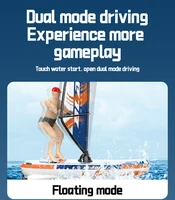 Remote Control Speedboat 2.4G RC Sailing Boat Dazzling Swing Kayak Paddle Racing Boat Competitive Steering Model Birthday Gift 6