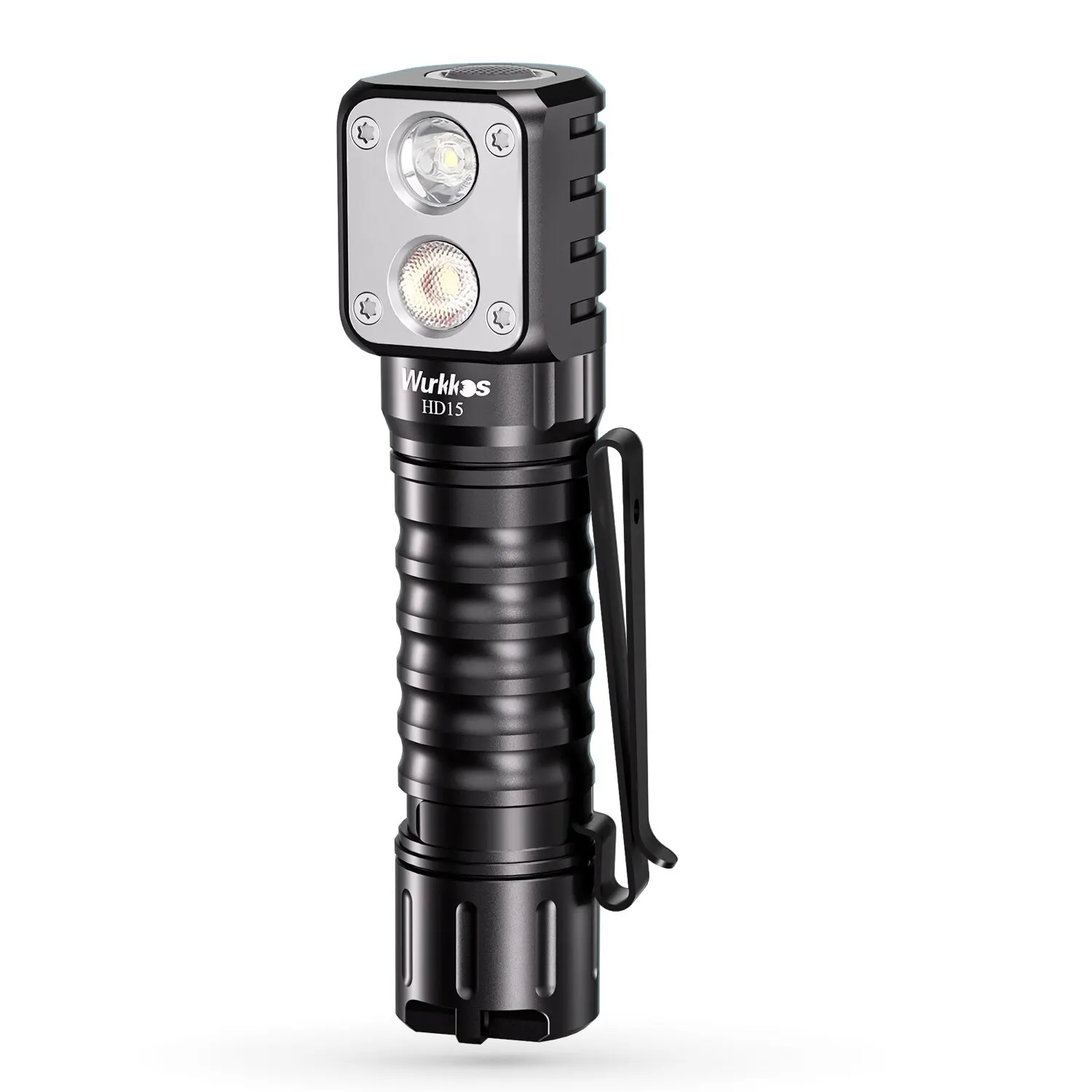 Wurkkos HD15 Angle Flashlight Dual LEDs LH351D SST20 Included