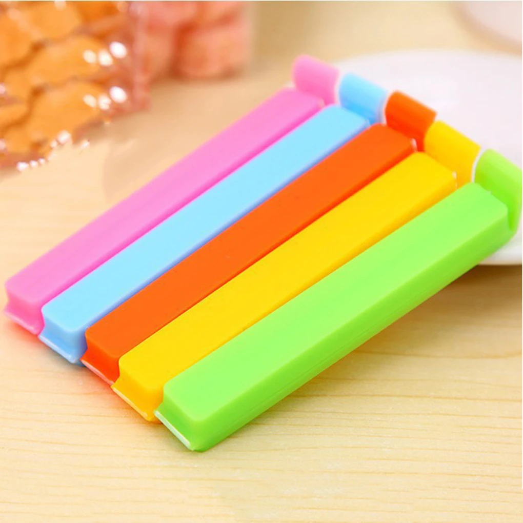 Hot! 5/10/12/20PCS Portable Kitchen Storage Food Snack Seal Sealing Bag Clips Sealer Clamp Plastic Tool Kitchen Accessories 4