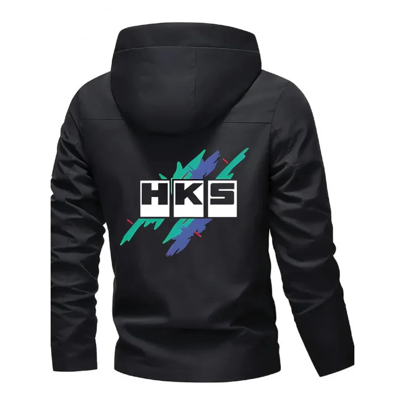 Men's Hooded Jacket – Lightweight four-season outerwear with a zipper design, suitable for hiking and urban wear. - 4