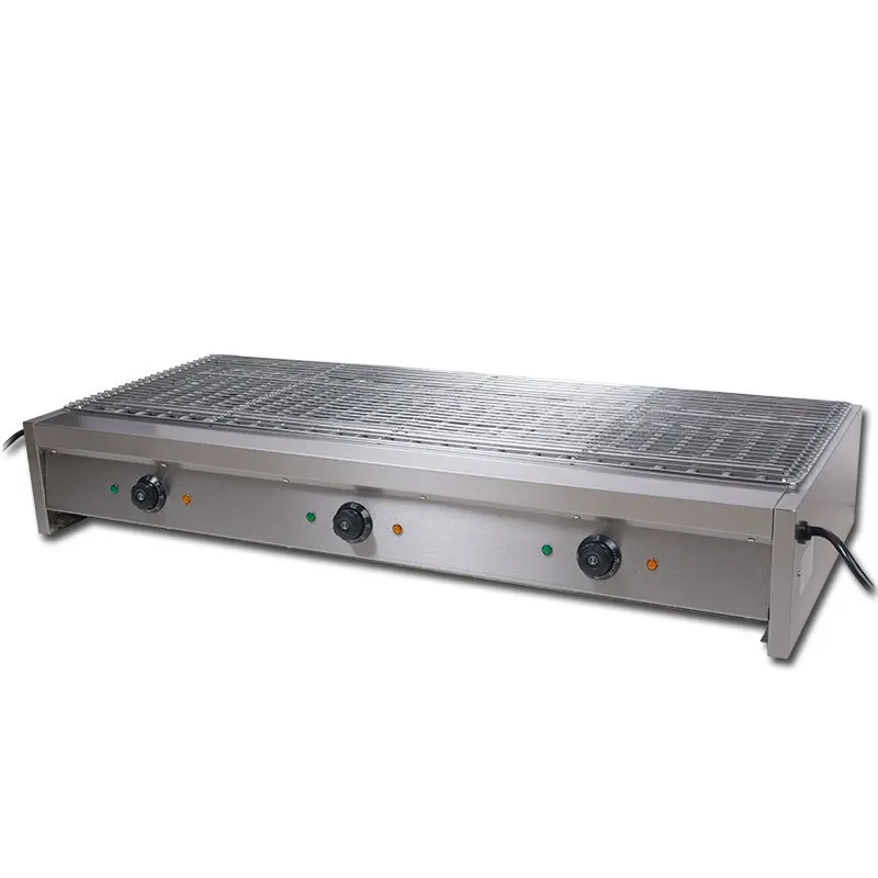 Commercial Electric Smokeless Grill 1 2M Length 44CM Width BBQ Machine For Skewers Roasting
