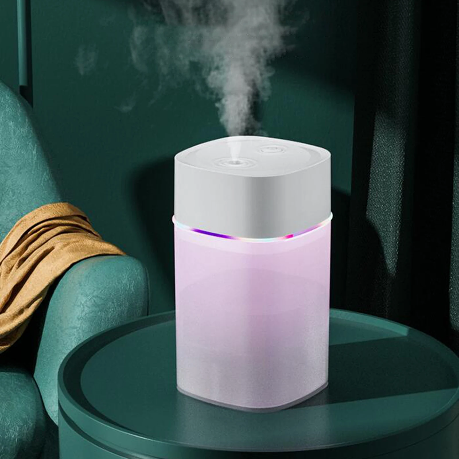 400ml Mini Air Humidifier for Car Essential Oil Aroma Diffuser Atmosphere Night Light Aromatherapy Usb Household Car Humidifier