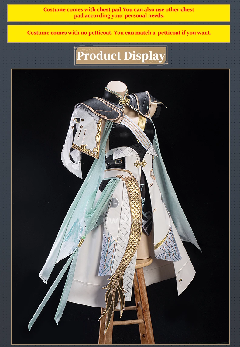 Jinhsi Cosplay Game Wuthering Waves Costume Halloween Costume 13 Jinhsi Cosplay Game Wuthering Waves Costume Halloween Costume 4