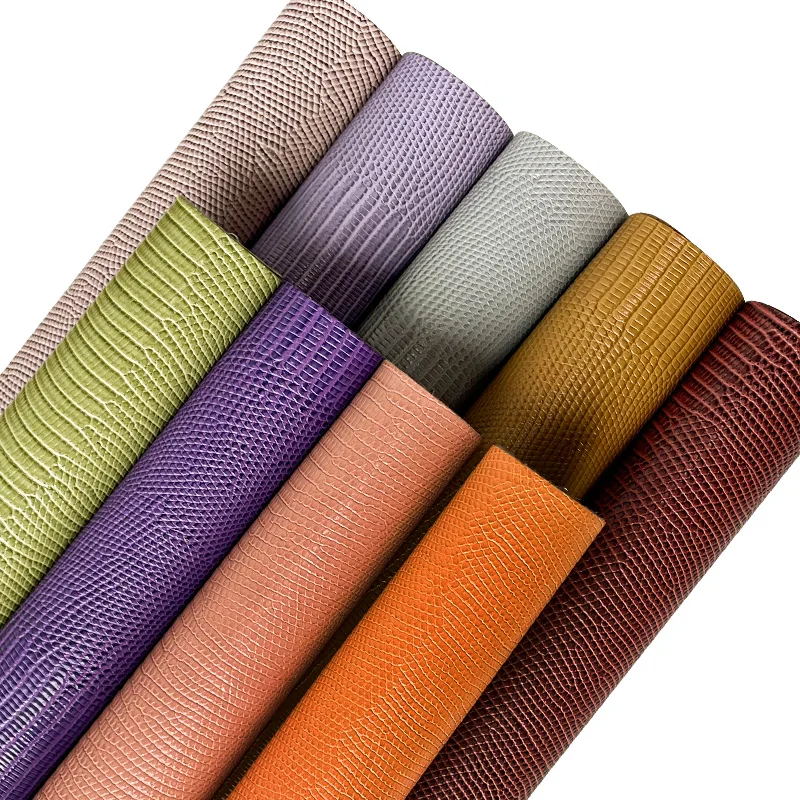 

Luster Lizard Pattern Faux Leather Fabric Sheets Metallic Leatherette for Bows Craft Bag Handmade Material DIY Accessories