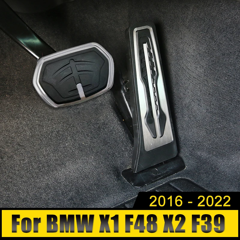 

Stainless Steel Car Fuel Accelerator Brake Pedals Cover Pad Accessories For BMW X1 F48 X2 F39 2016 2017 2018 2019 2020 2021 2022